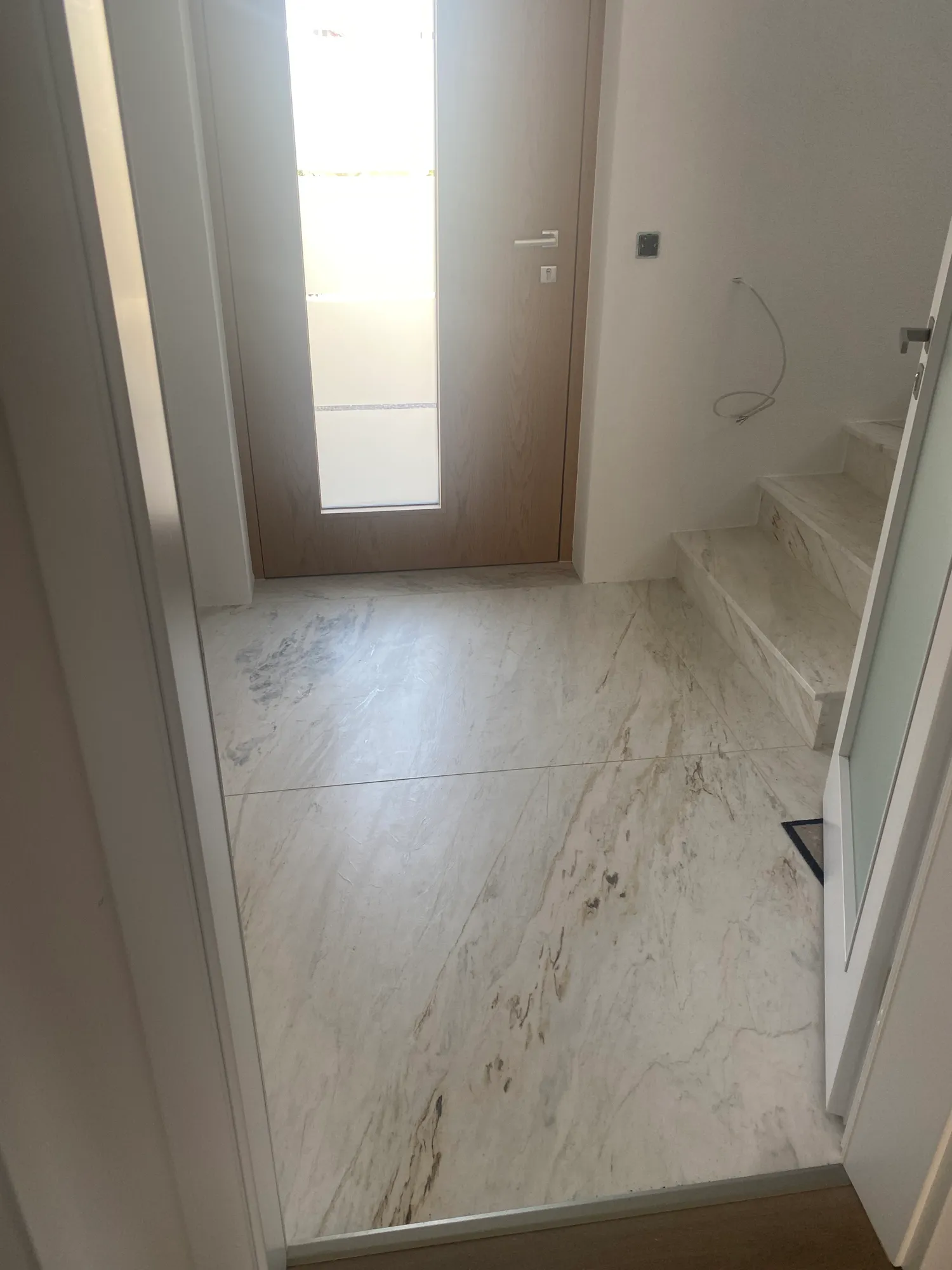 Marmor Treppenanlage Weiß aus Marmor, Stuttgart – Detailansicht 3 | Grama Natursteine